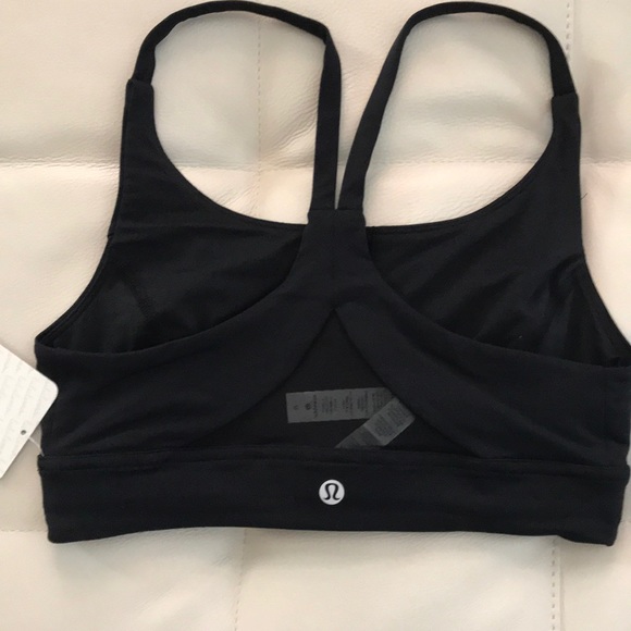 NWT BLACK LULULEMON TRAIN TIMES BRA - 6 or 8 - Picture 6 of 8